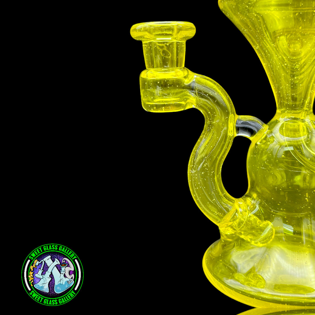Blob Glass - Recycler Rig w/ Spinner Cap (Citron)