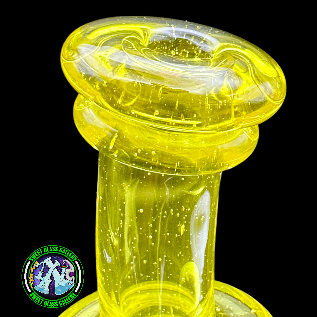 Blob Glass - Recycler Rig w/ Spinner Cap (Citron)
