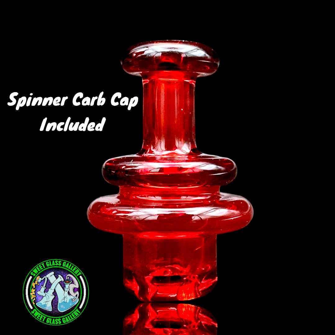 Blob Glass - Recycler Rig w/ Spinner Cap (Dark Phoenix)