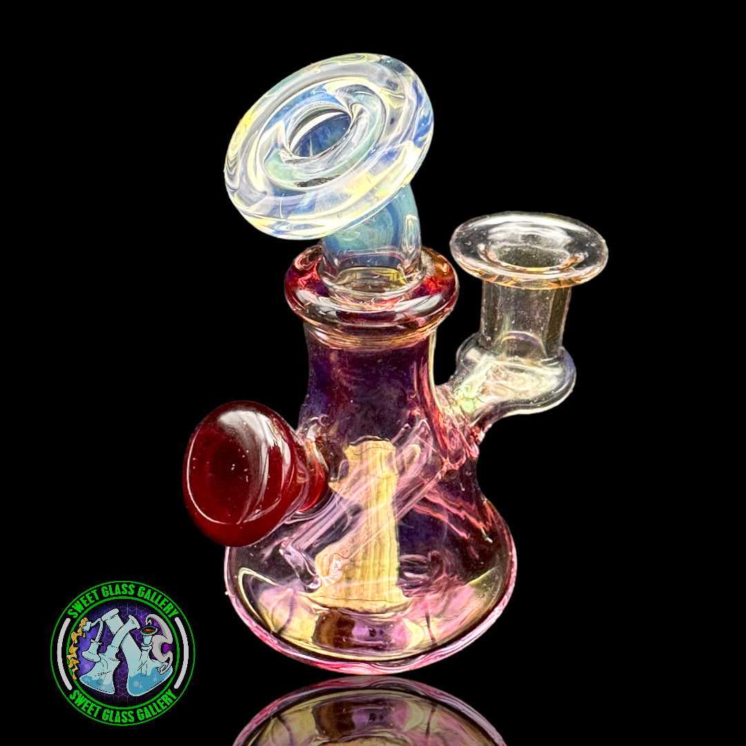 Nic Ric Glass - Fumed Micro Rig w/ Red