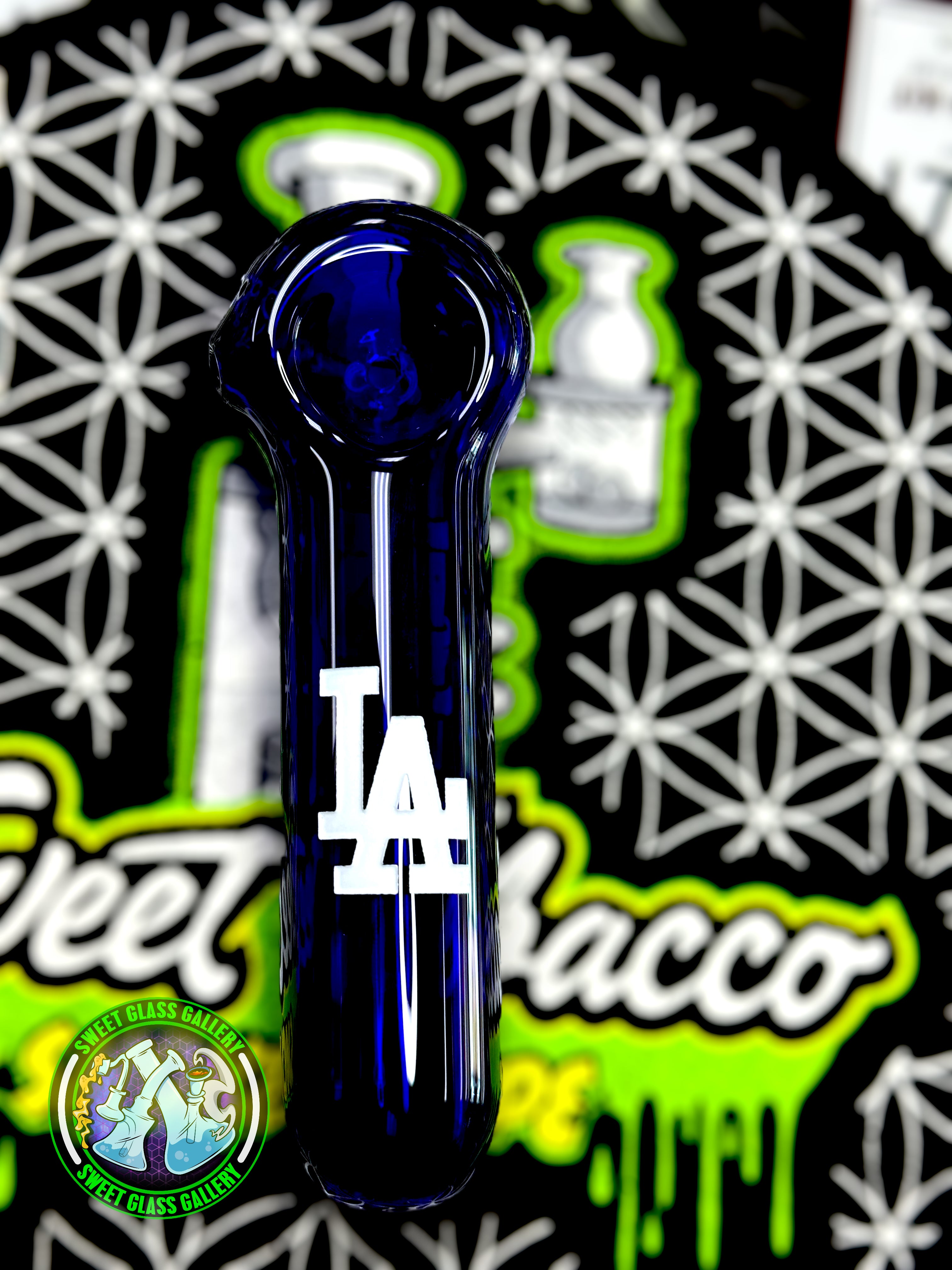 Daniel's Glass Art - Spoon Dry Pipe (Dodgers)