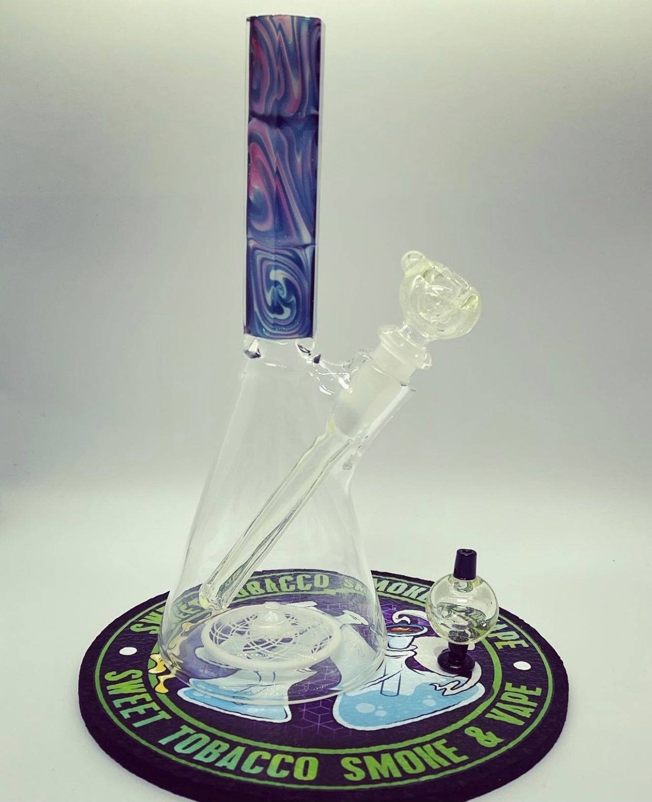 Post Glass Works x Stack Westie - Filla Facet Beaker Tube Rig Collab