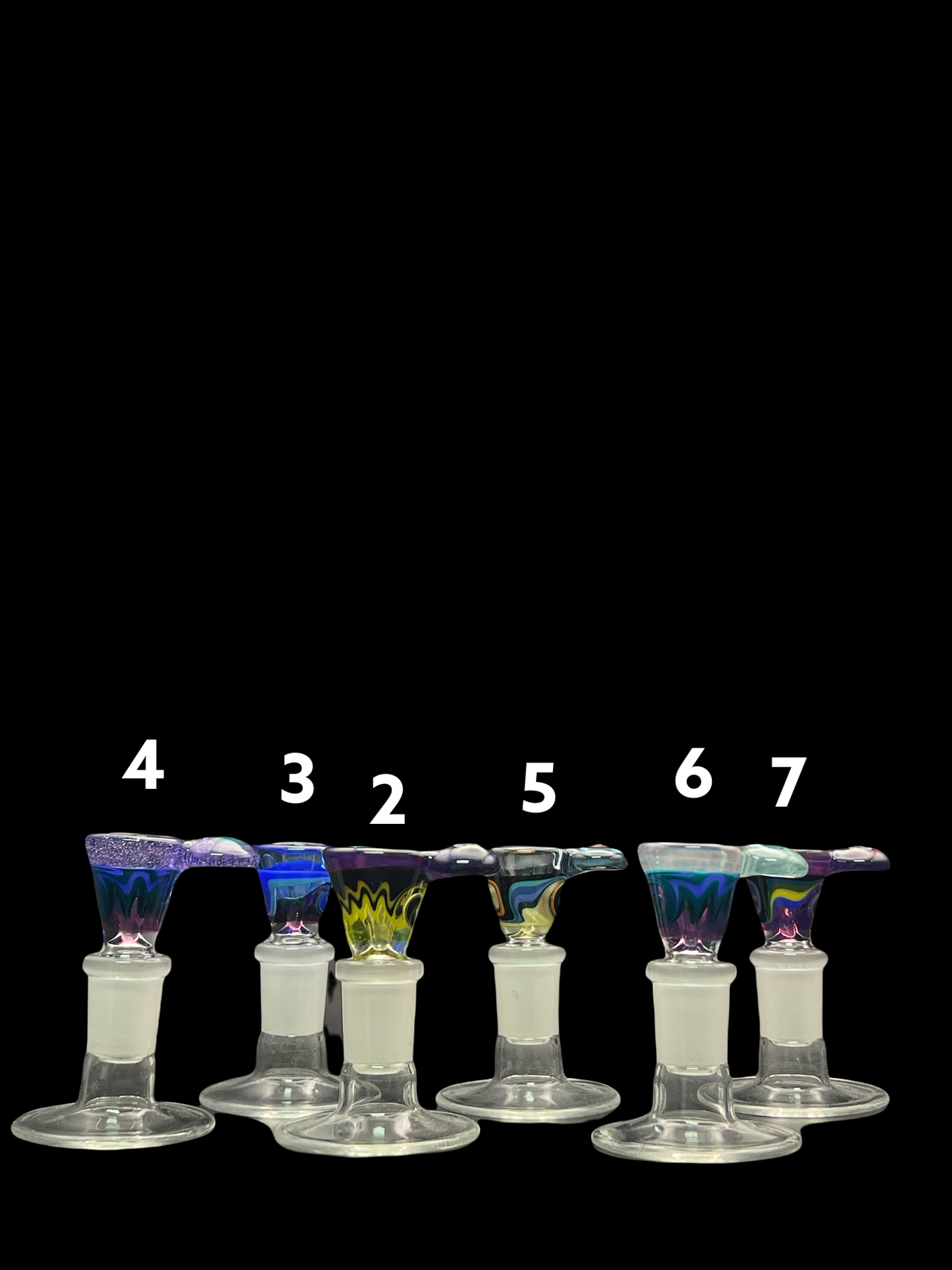 Talon Glass Worked Flower Bowl