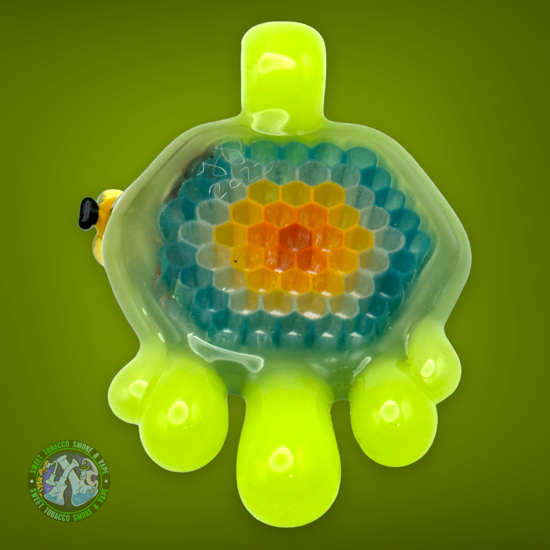 Joe P - Honeycomb W/ Multi-Colored Bees Pendant